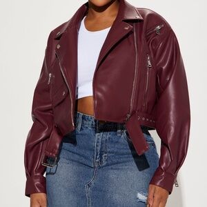 Faux Leather Jacket